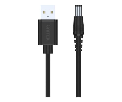 Kabel zasilający Unitek USB - Wtyk DC 5.5/2.5mm 5V